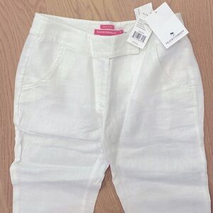 SALE! NWT size 0 white 100% linen Island Company pants slacks